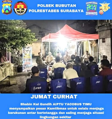Melalui Sambang Bhabin Yakobus Timu Melaksanakan Giat “Jumat Curhat”